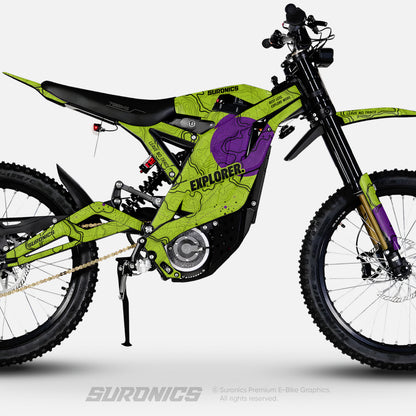 EXPLORER GREEN PURPLE 79Bike Falcon PRO / GT / M Graphics kit