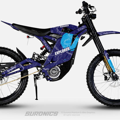EXPLORER NAVY CYAN 79Bike Falcon PRO / GT / M Graphics kit