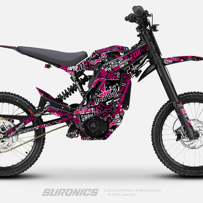 STICKY BLACK MAGENTA Eride Pro SS SR Graphics kit