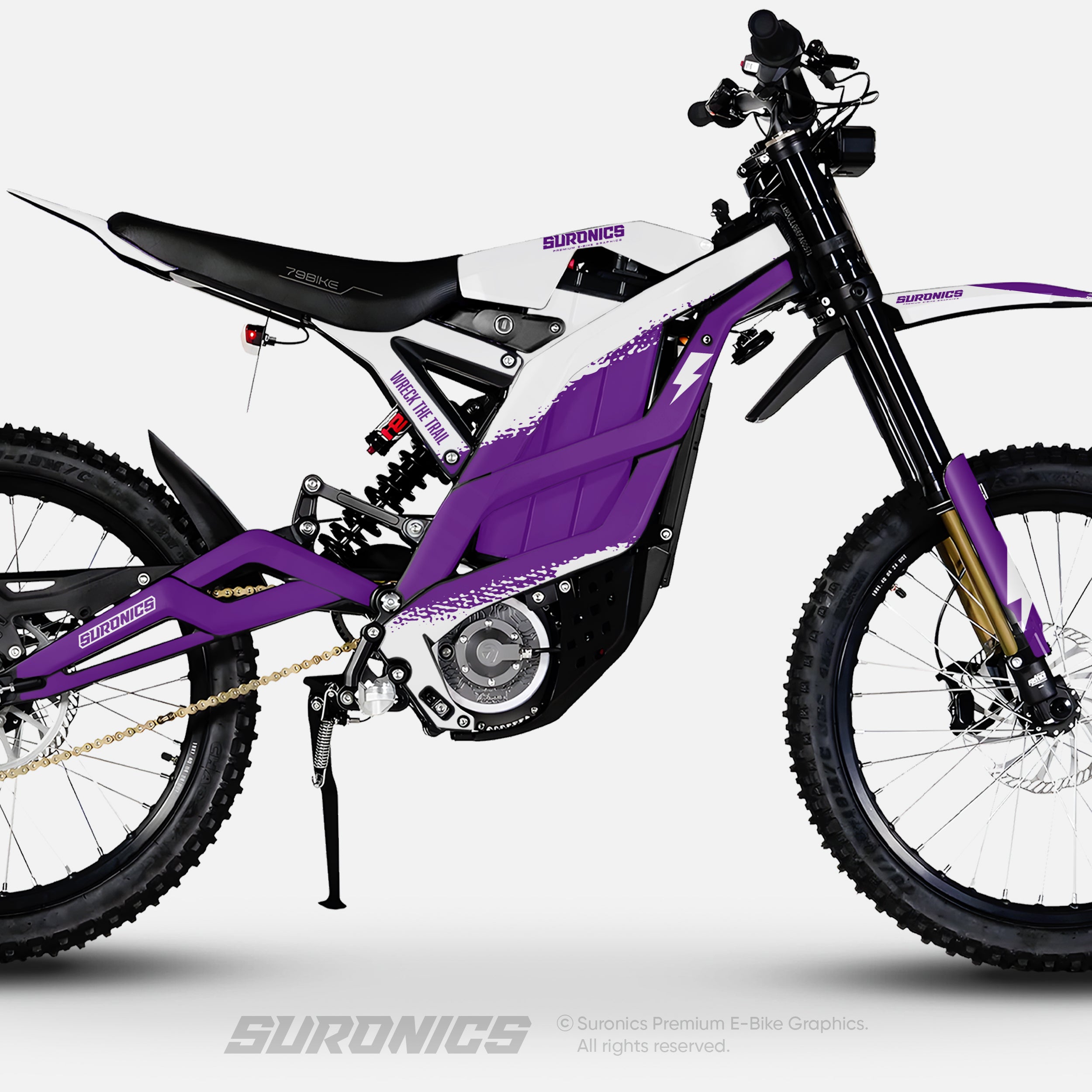 HALF WHITE PURPLE 79Bike Falcon PRO / GT / M Graphics kit