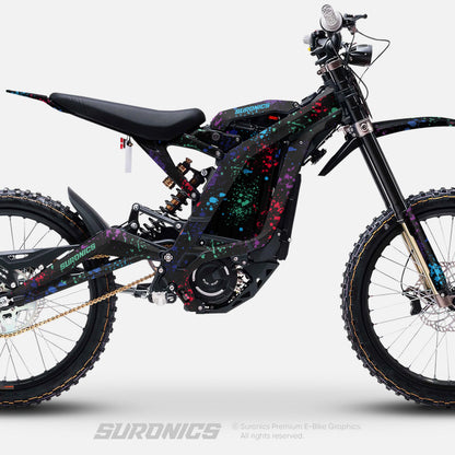 SPLATTER MULTICOLOR Surron Light Bee Graphics kit