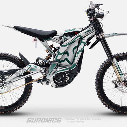 FOX RACER WHITE AVENTUR Surron Light Bee Graphics kit