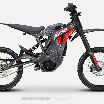 EXPLORER GREY RED E-Ride Pro SS SR Graphics kit