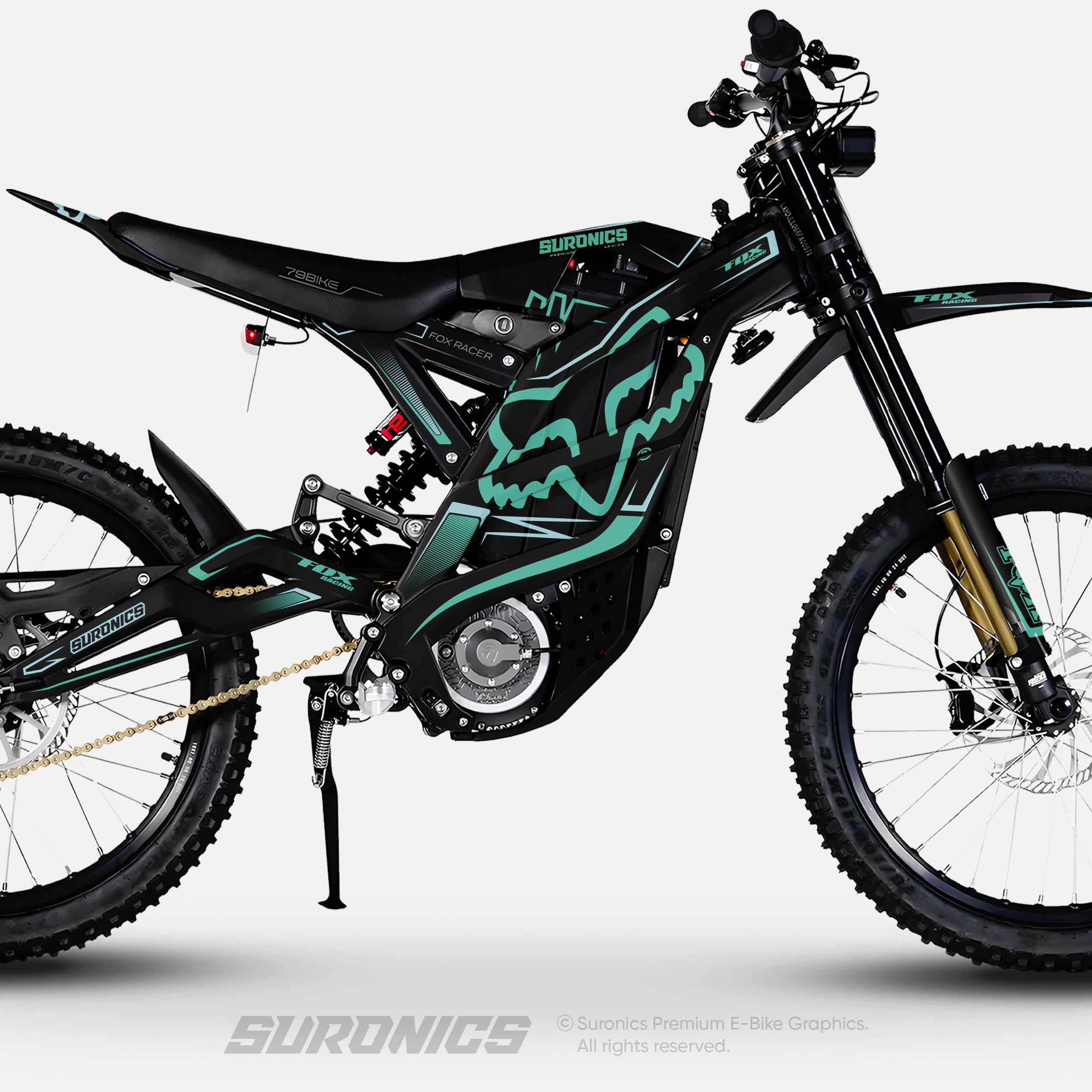 FOX RACER BLACK MINT 79Bike Falcon PRO / GT / M Graphics kit