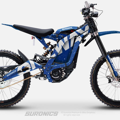 ONEWAY BLUE WHITE Surron Light Bee Graphics kit