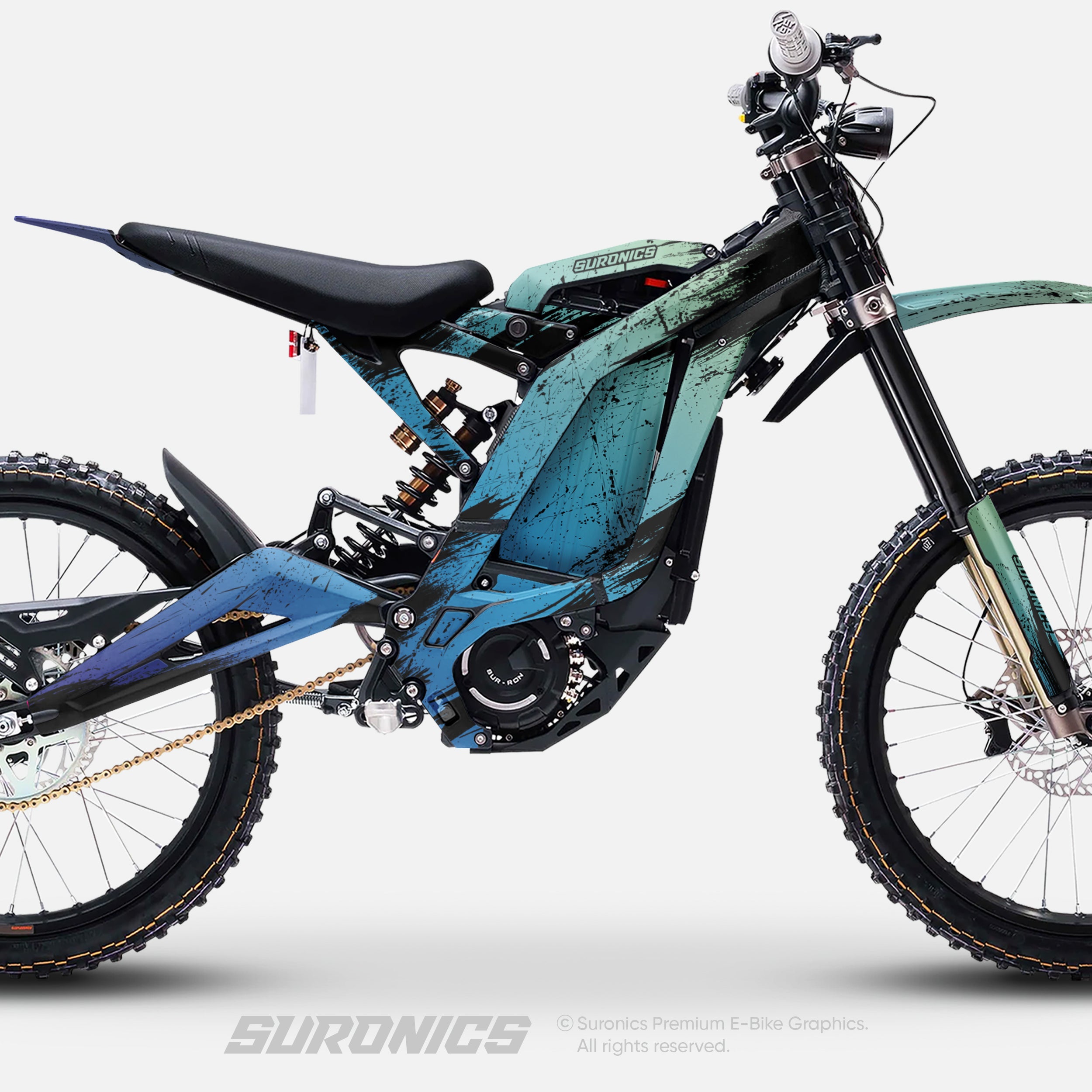 FADE BLUE Surron Light Bee Graphics kit
