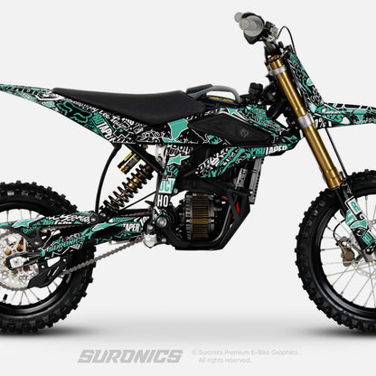 STIKCY BLACK MINT Surron Hyper Bee Graphics kit