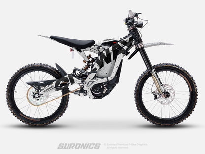 ONEWAY WHITE BLACK Surron Light Bee Graphics kit
