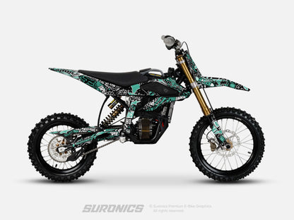 STIKCY BLACK MINT Surron Hyper Bee Graphics kit