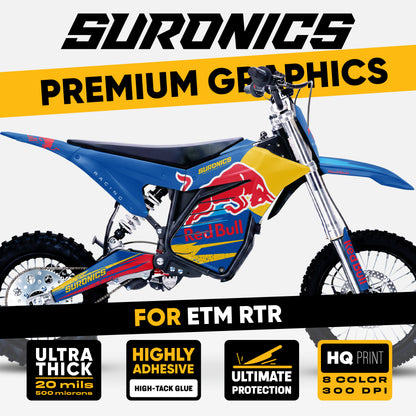 ORIGINAL BULL BLUE ETM RTR Graphics kit