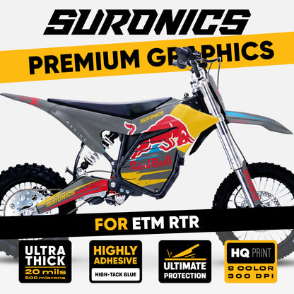 ORIGINAL BULL GREY ETM RTR Graphics kit