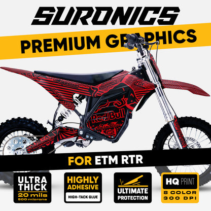 RACE ART BLACK RED ETM RTR Graphics kit