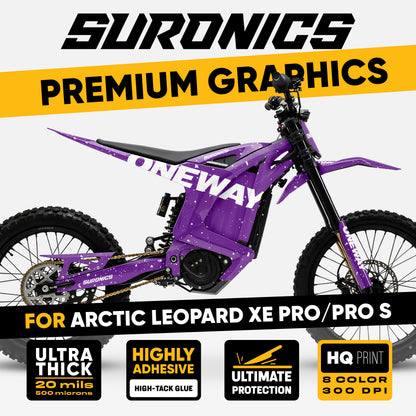 ONEWAY PURPLE WHITE Arctic Leopard XE Graphics kit