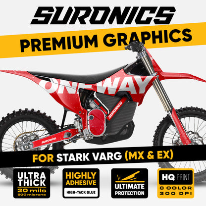 ONEWAY RED WHITE Stark Varg Graphics kit