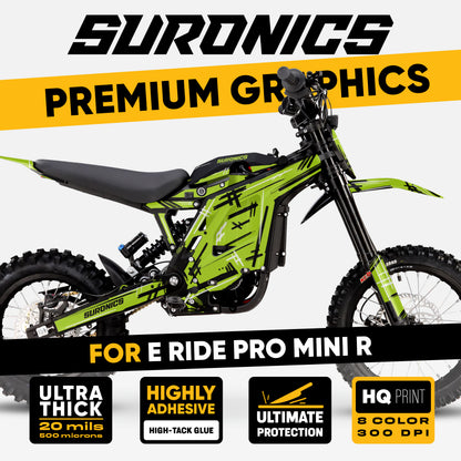 MARKER GREEN Eride Pro Mini R Graphics kit
