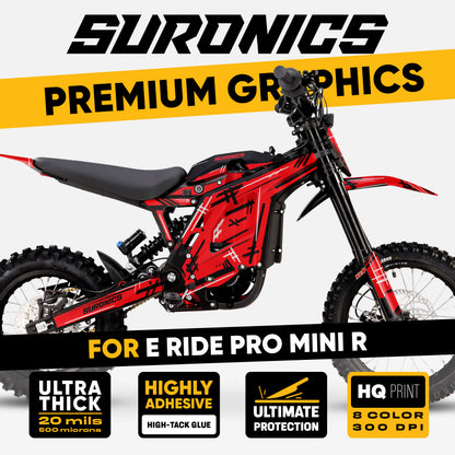 MARKER RED Eride Pro Mini R Graphics kit