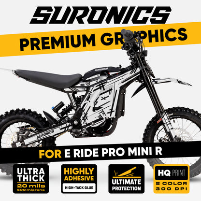 MARKER WHITE Eride Pro Mini R Graphics kit