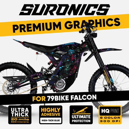 SPLATTER MULTICOLOR 79Bike Falcon PRO / GT / M Graphics kit