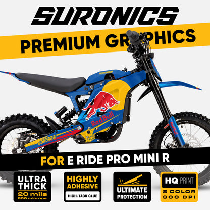 ORIGINAL BULL BLUE Eride Pro Mini R Graphics kit