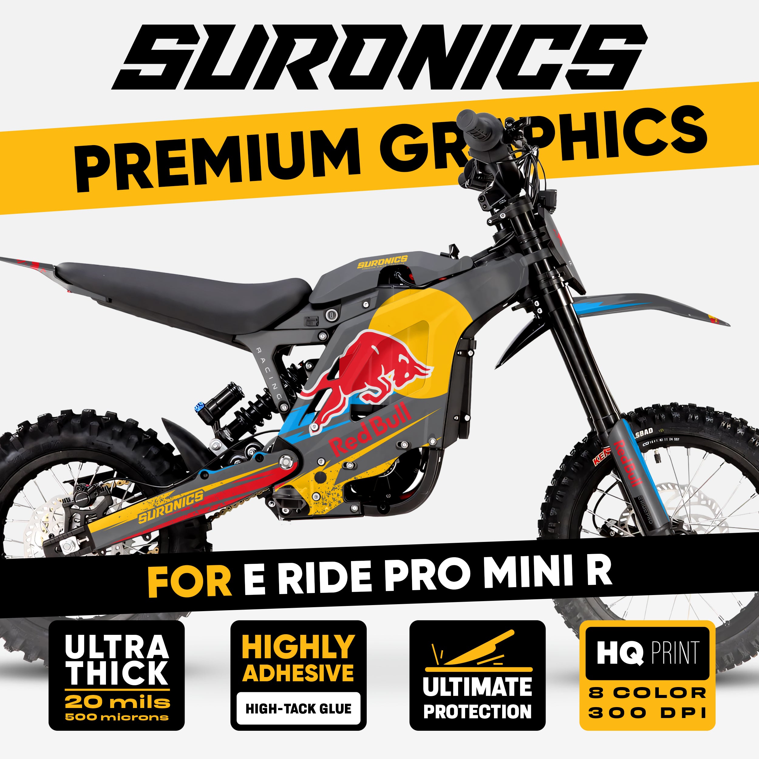 ORIGINAL BULL GREY Eride Pro Mini R Graphics kit