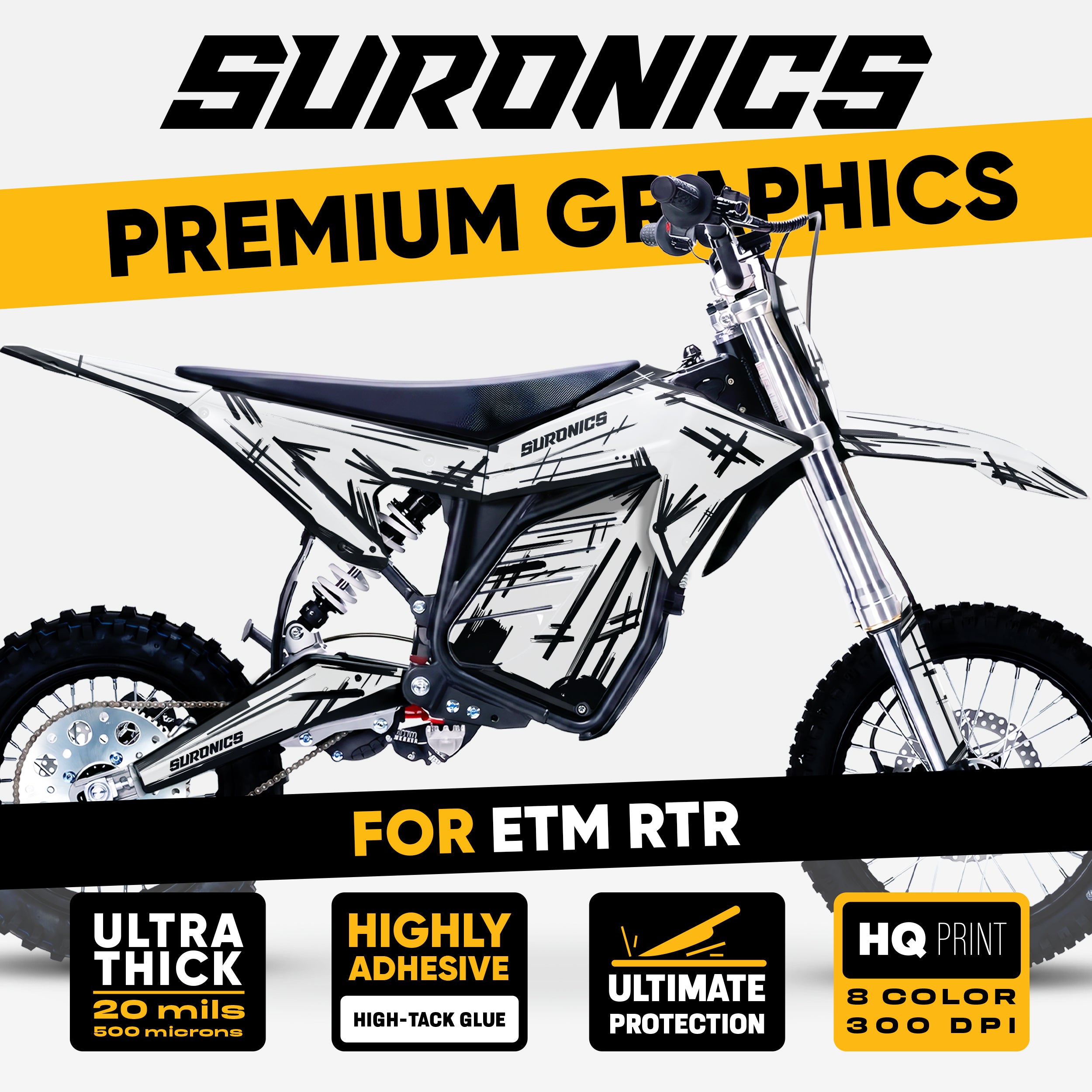 MARKER WHITE ETM RTR Graphics kit