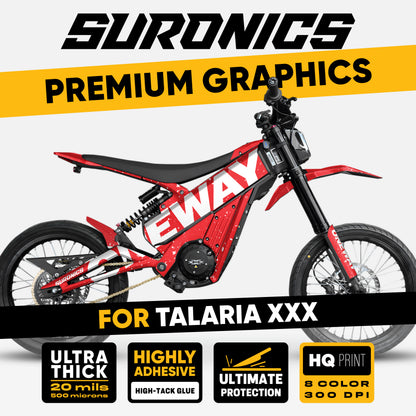 ONEWAY RED WHITE Talaria XXX Graphics kit