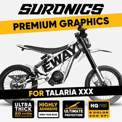 ONEWAY WHITE BLACK Talaria XXX Graphics kit