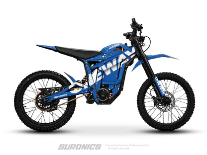 ONEWAY BLUE WHITE Talaria Sting MX5 PRO Graphics kit