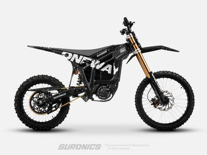 ONEWAY BLACK WHITE Talaria Komodo Graphics kit