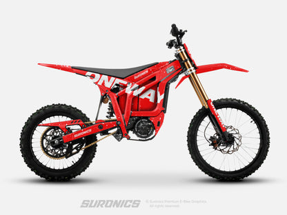 ONEWAY RED WHITE Talaria Komodo Graphics kit