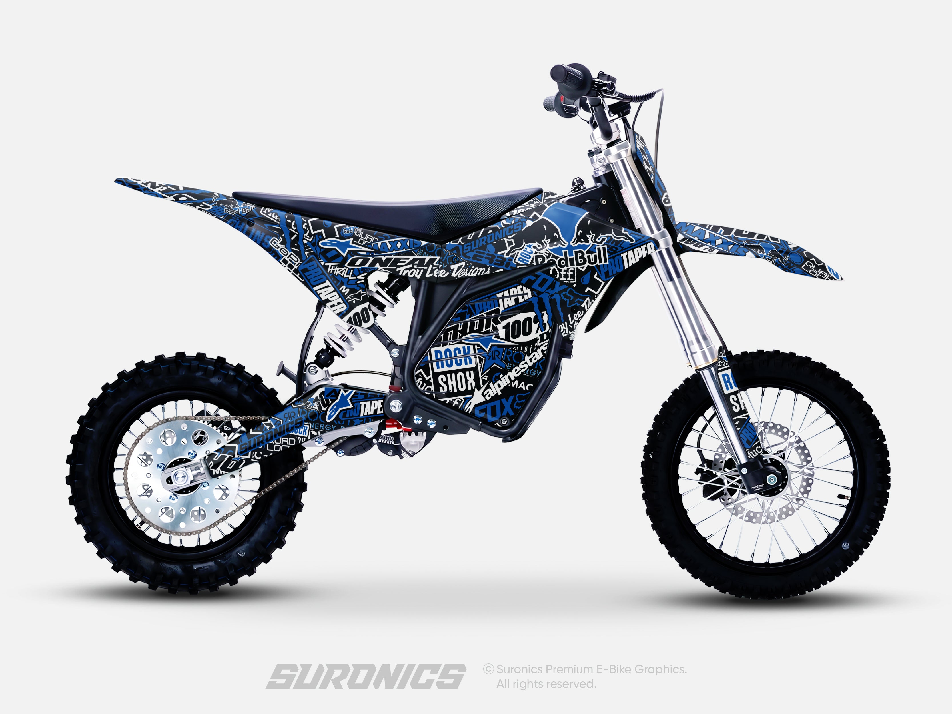 STICKY BLACK BLUE ETM RTR Graphics kit