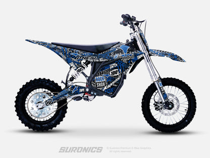STICKY BLACK BLUE ETM RTR Graphics kit
