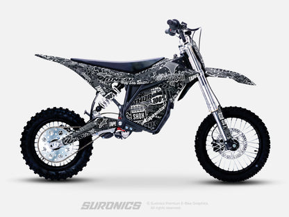 STICKY BLACK GREY ETM RTR Graphics kit