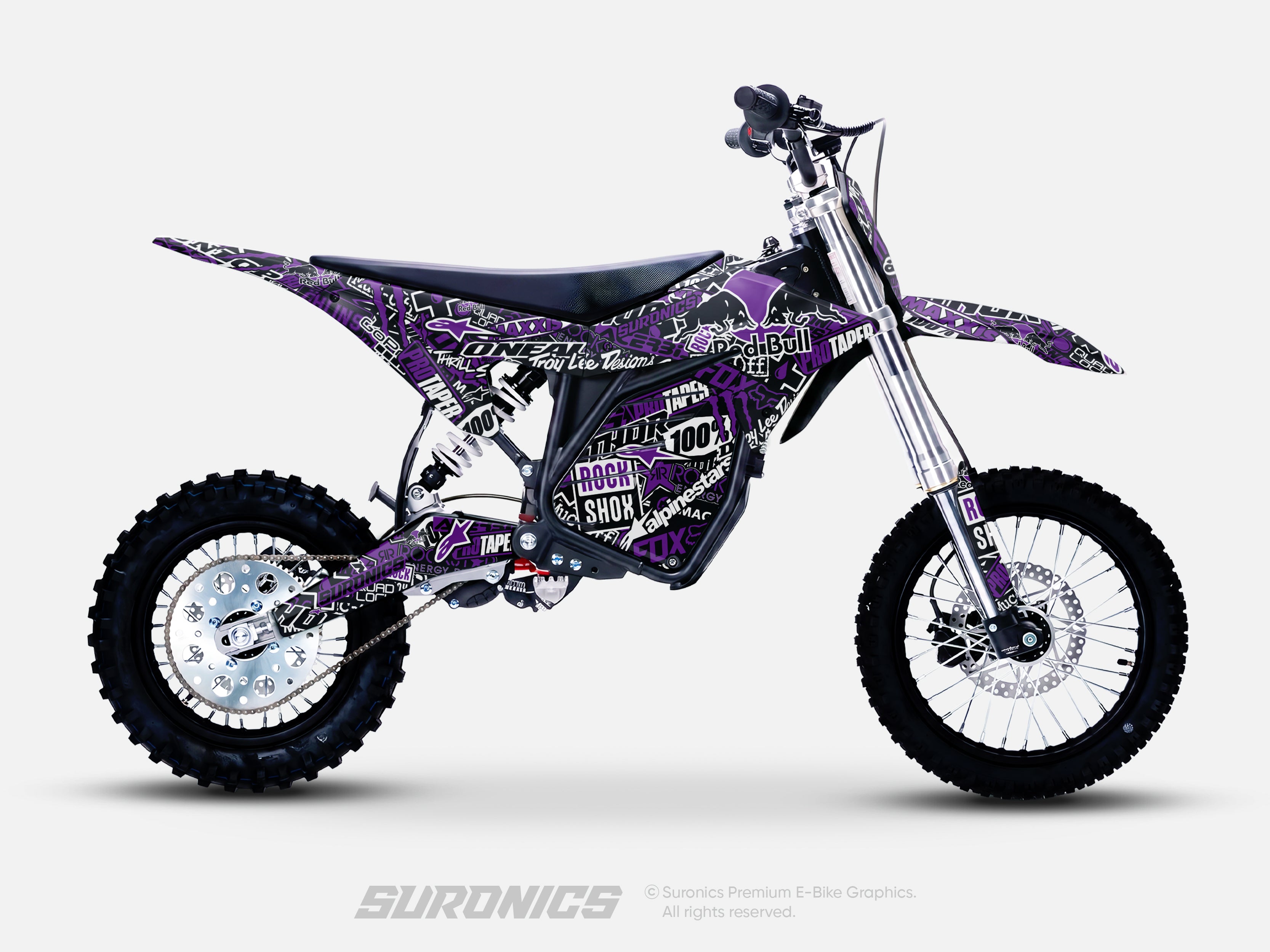 STICKY BLACK PURPLE ETM RTR Graphics kit