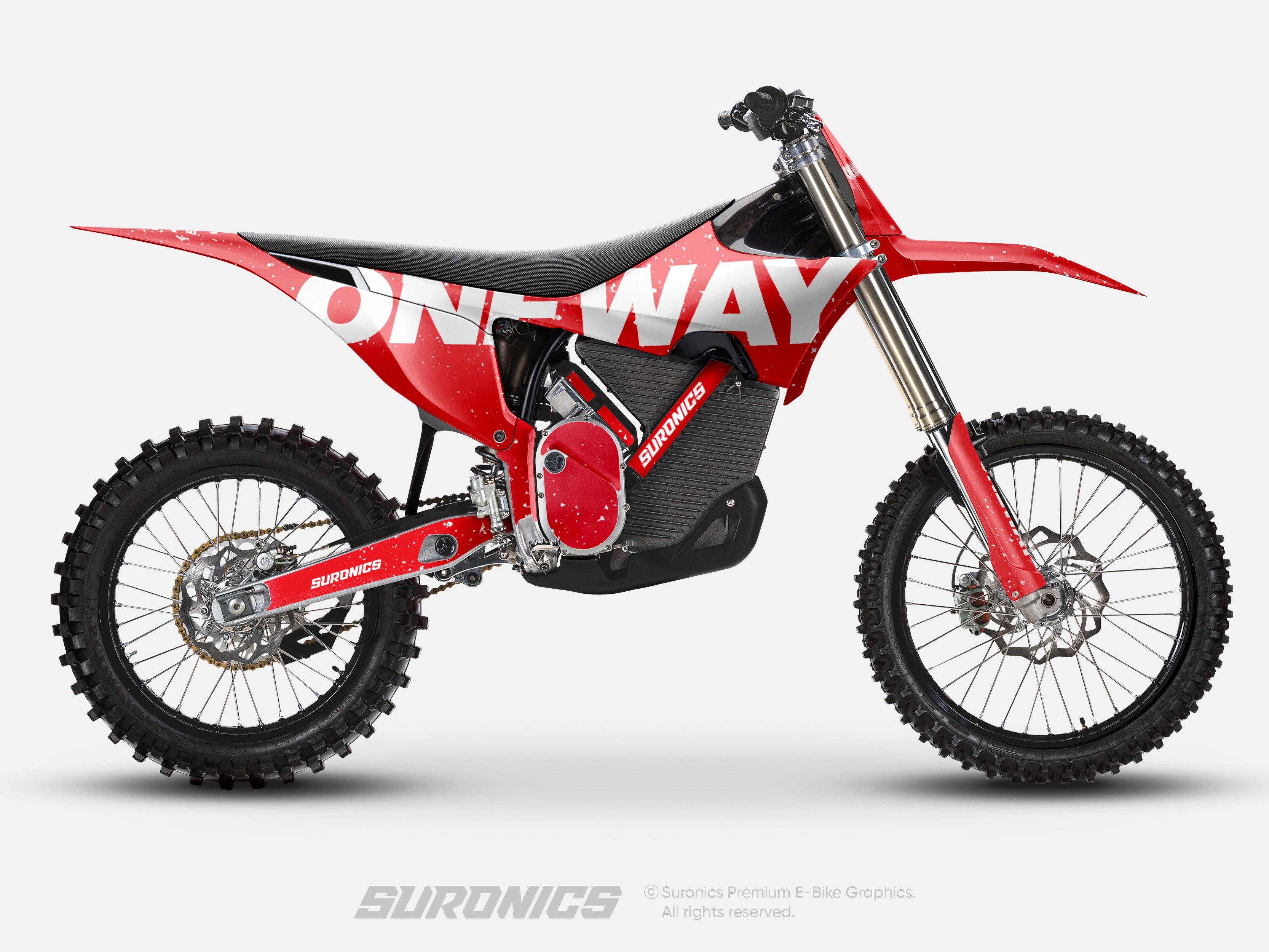 ONEWAY RED WHITE Stark Varg Graphics kit