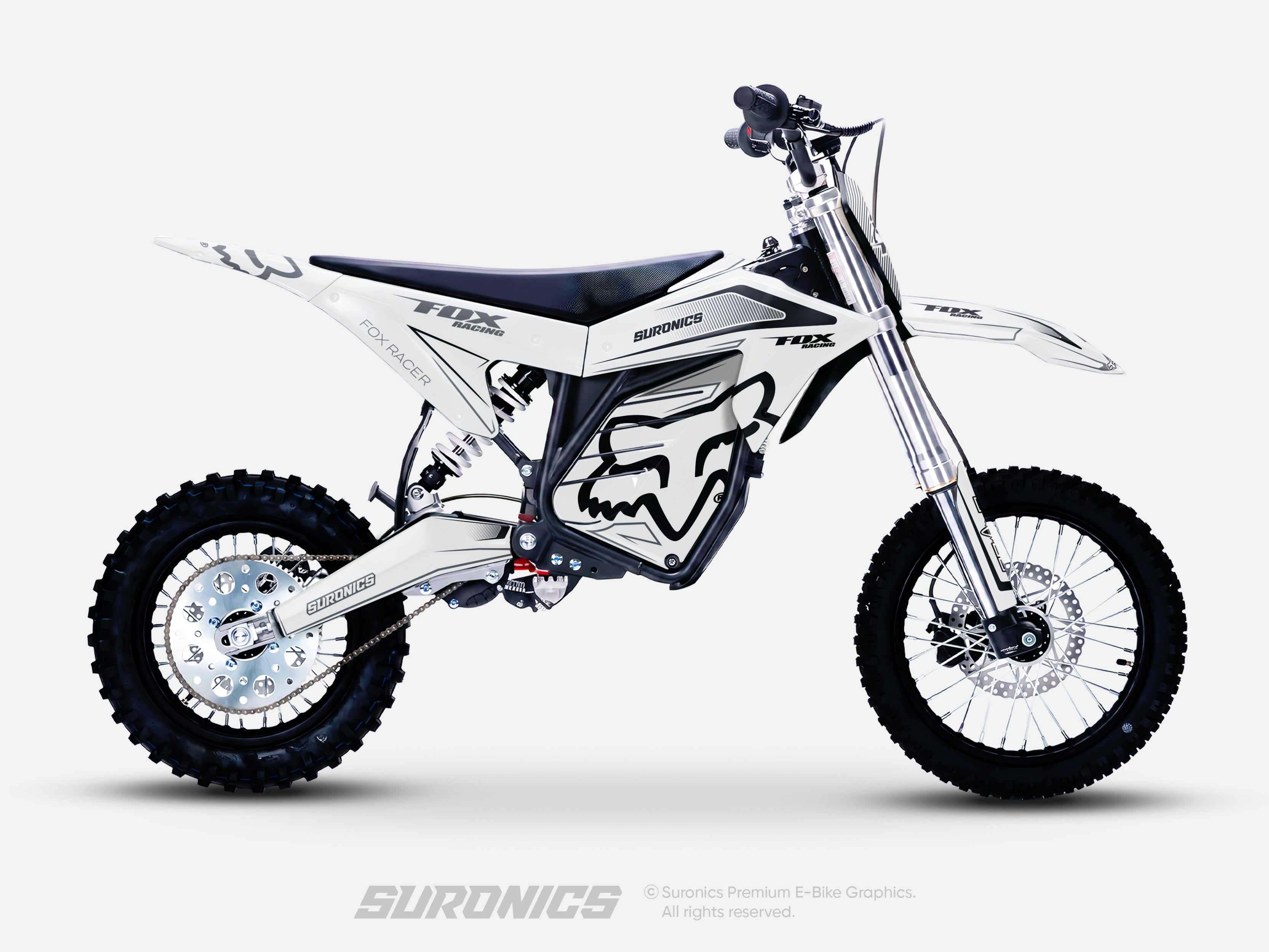 FOX RACER WHITE BLACK ETM RTR Graphics kit