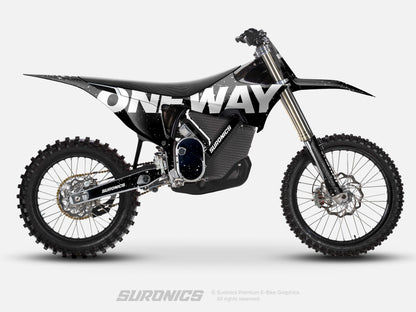 ONEWAY BLACK WHITE Stark Varg Graphics kit