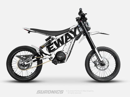 ONEWAY WHITE BLACK Talaria XXX Graphics kit