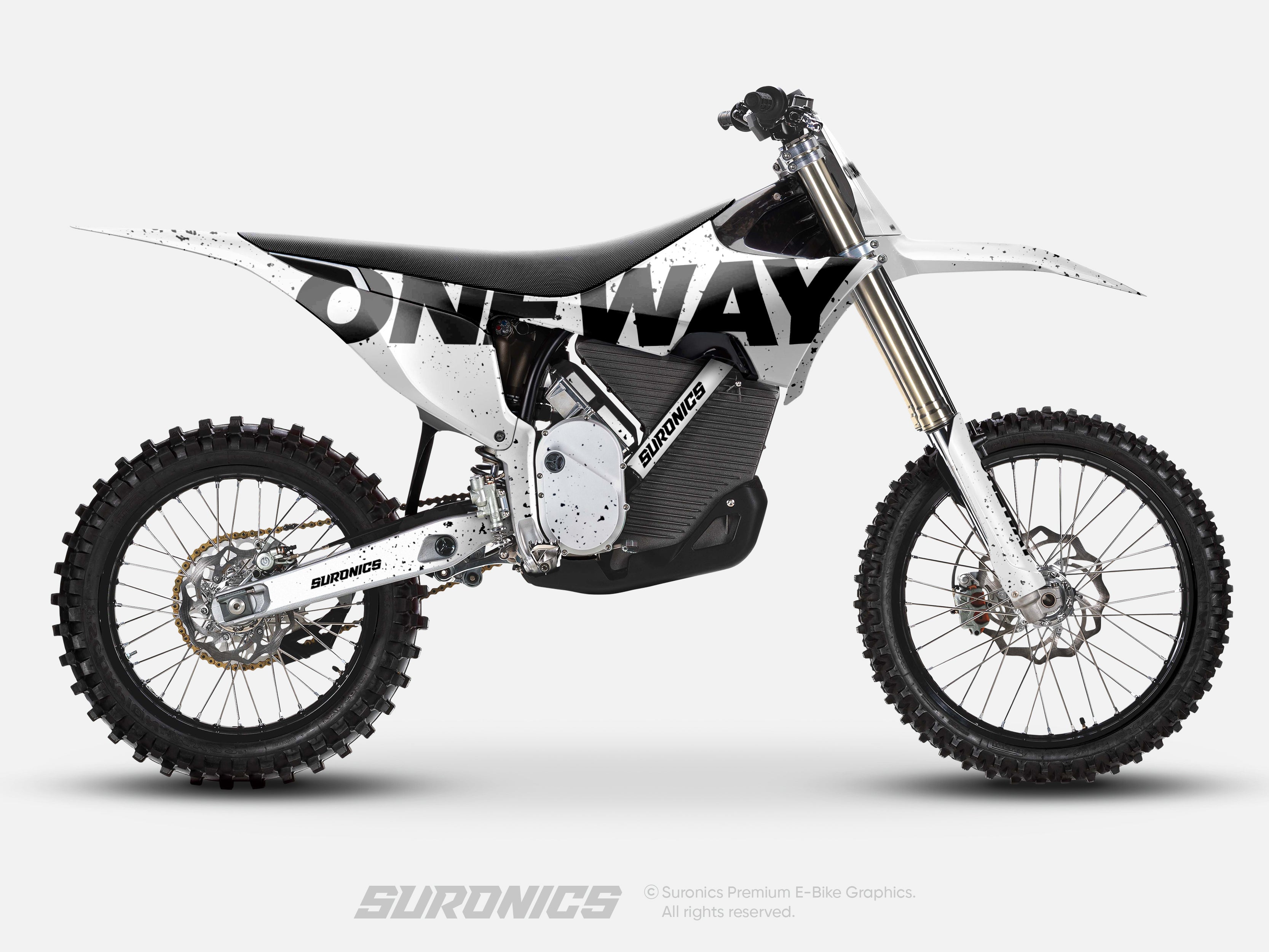 ONEWAY WHITE BLACK Stark Varg Graphics kit