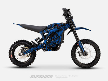 RACE ART BLACK BLUE Eride Pro Mini R Graphics kit