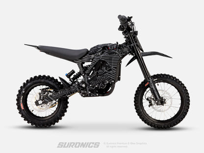 RACE ART BLACK GREY Eride Pro Mini R Graphics kit