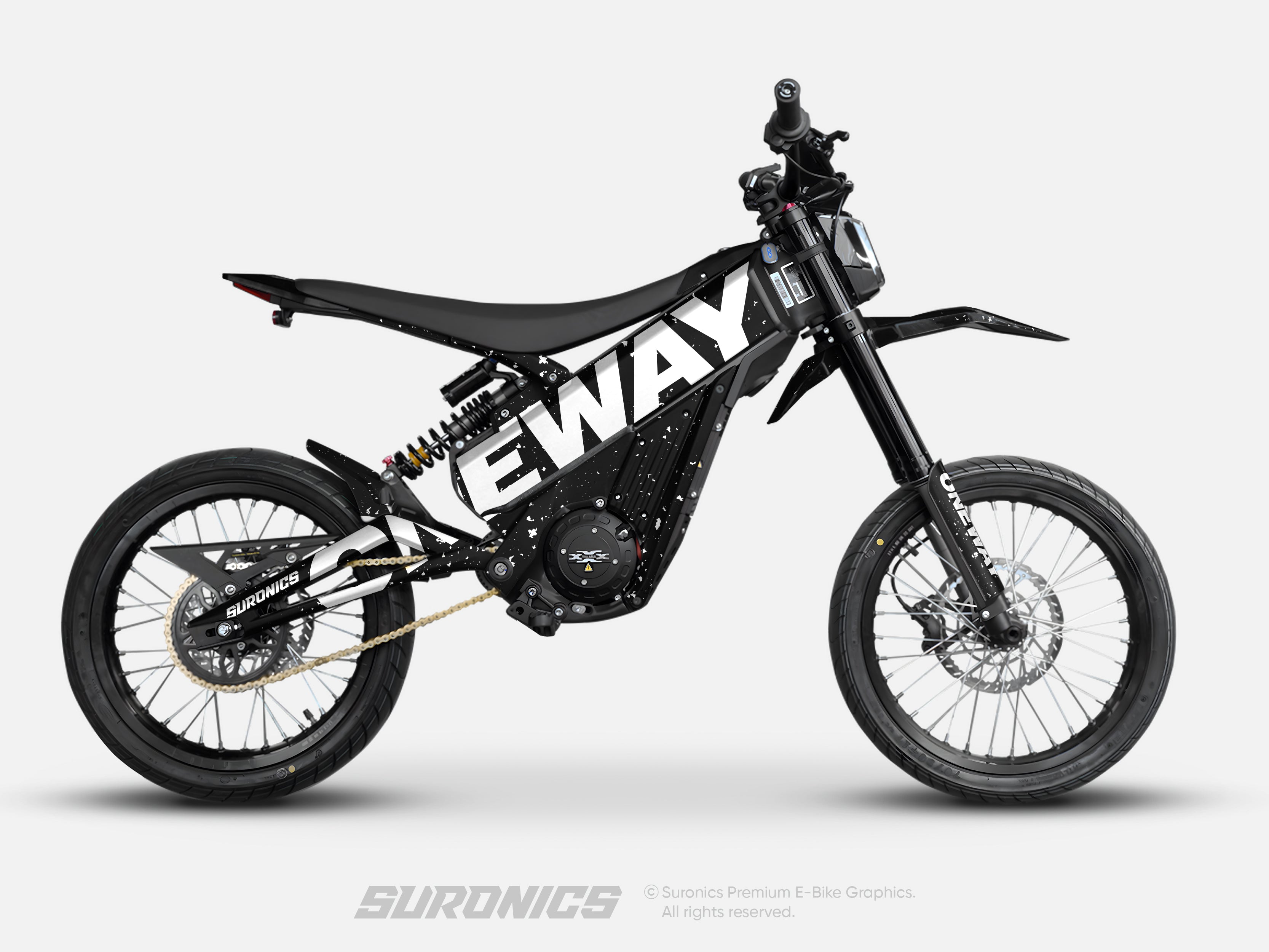 ONEWAY BLACK WHITE Talaria XXX Graphics kit