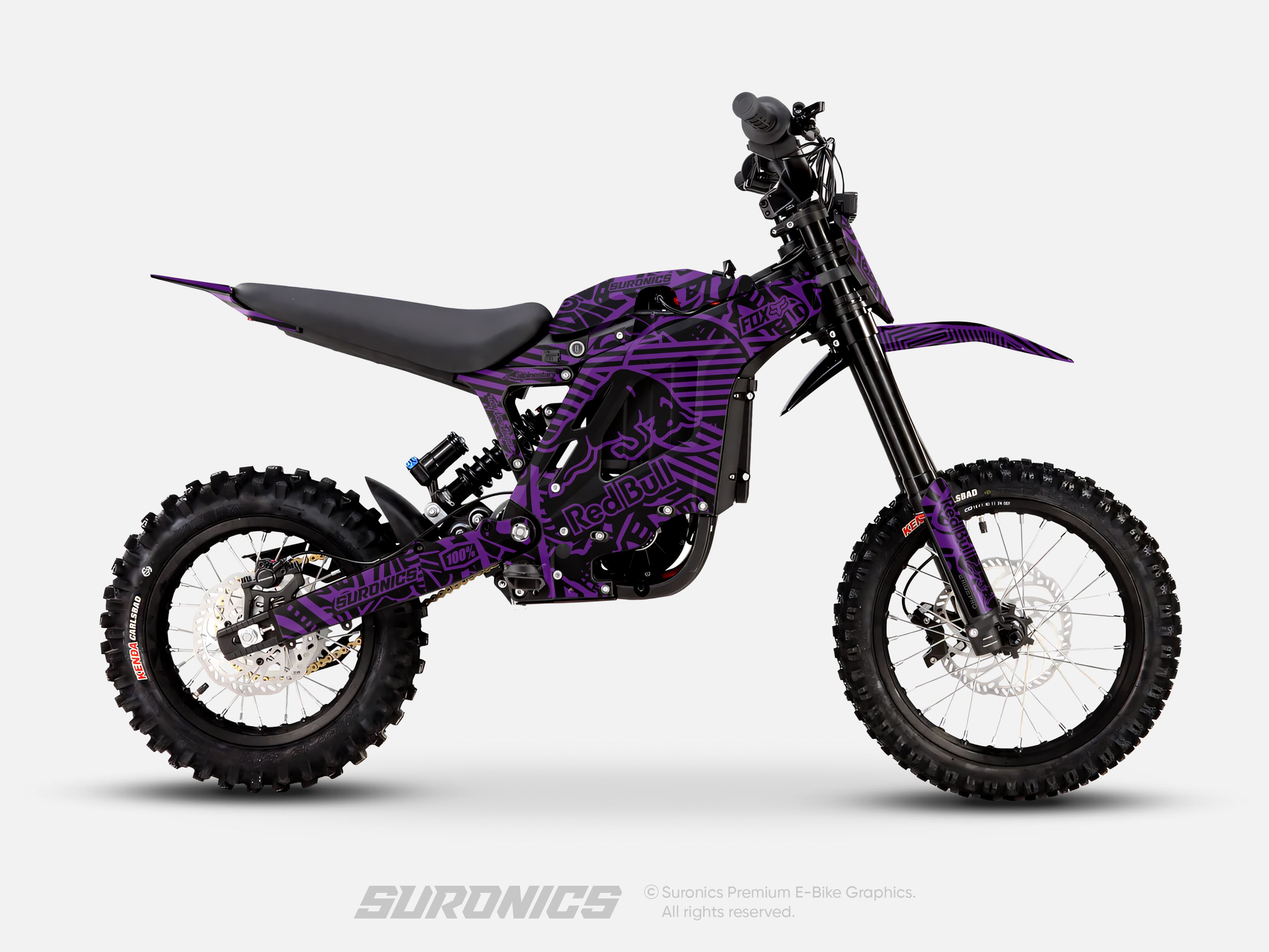 RACE ART BLACK PURPLE Eride Pro Mini R Graphics kit