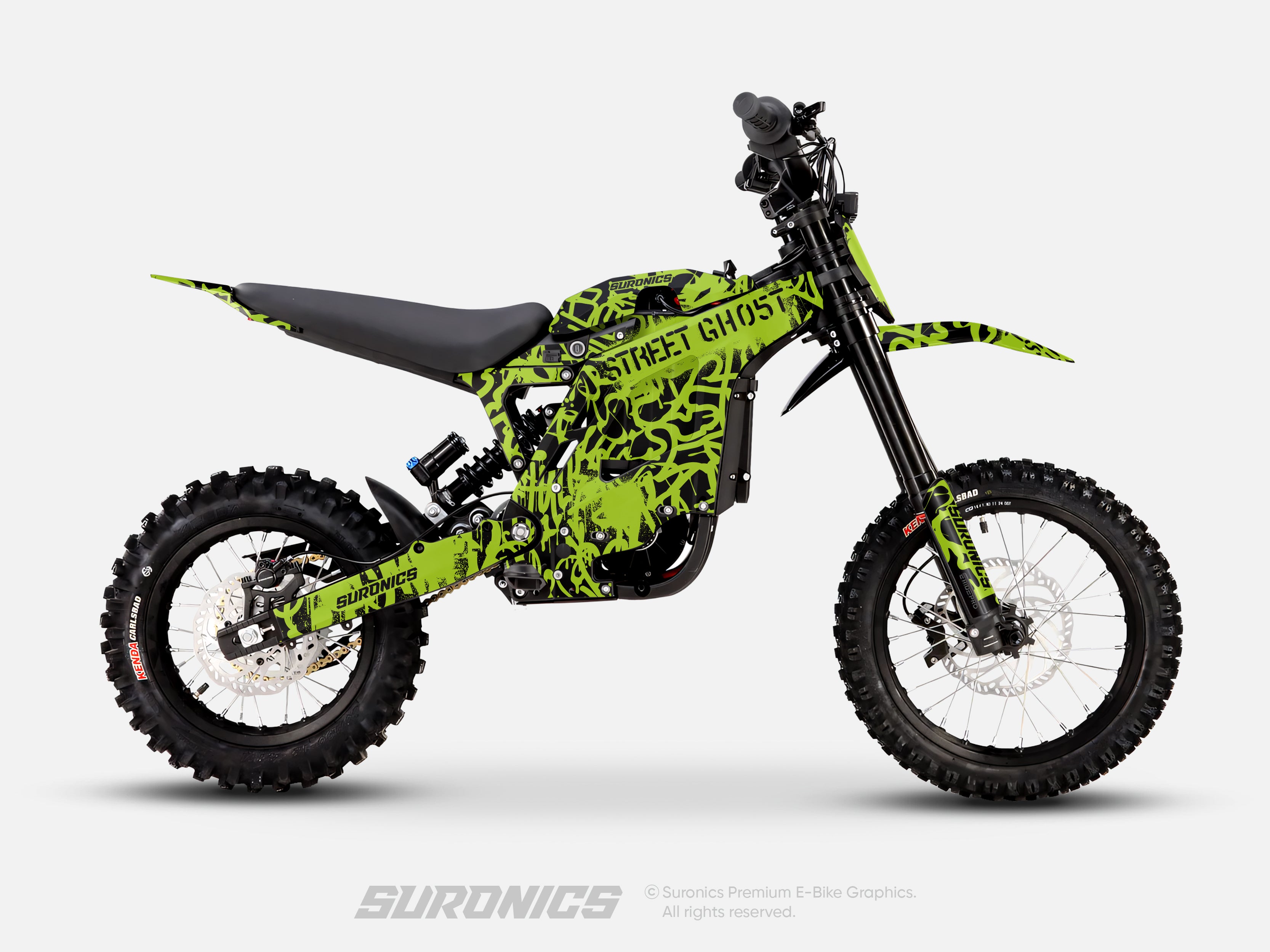 STREET GHOST BLACK GREEN Eride Pro Mini R Graphics kit