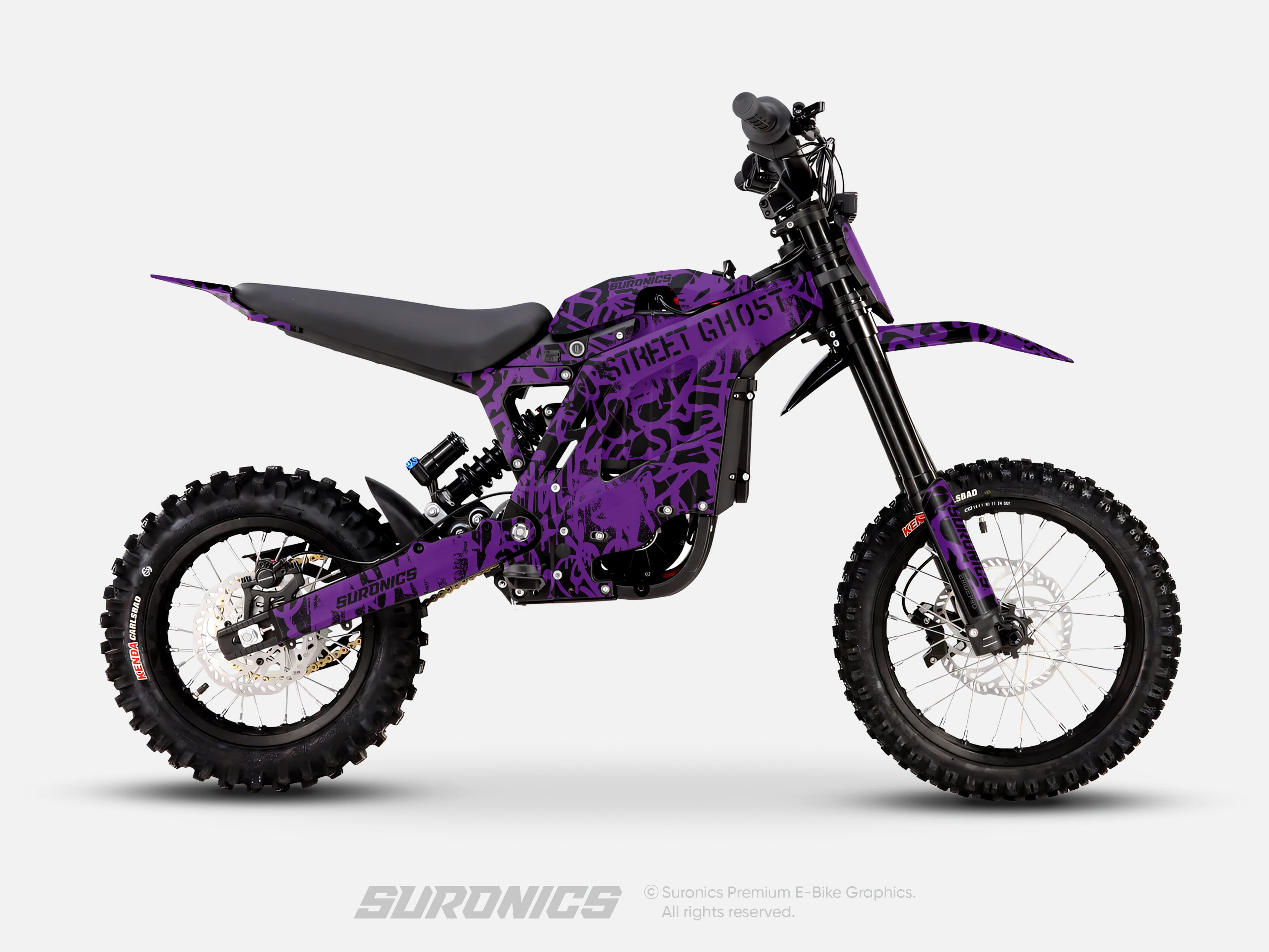 STREET GHOST BLACK PURPLE Eride Pro Mini R Graphics kit