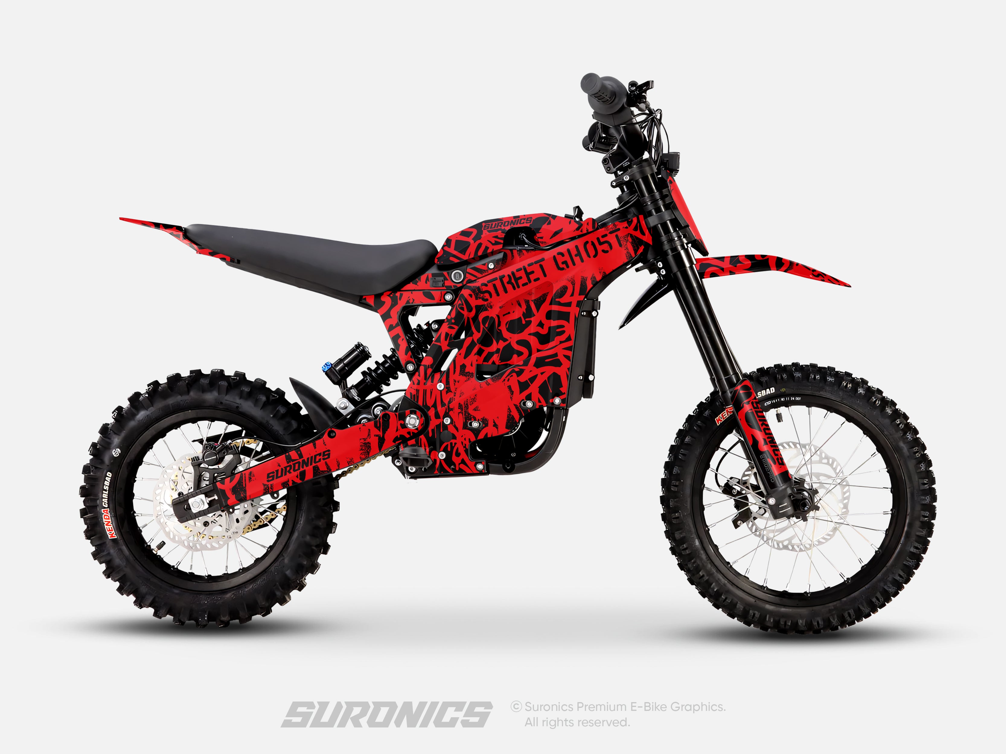STREET GHOST BLACK RED Eride Pro Mini R Graphics kit