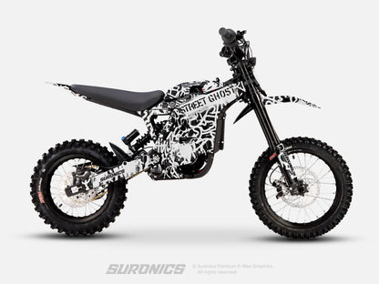 STREET GHOST BLACK WHITE Eride Pro Mini R Graphics kit