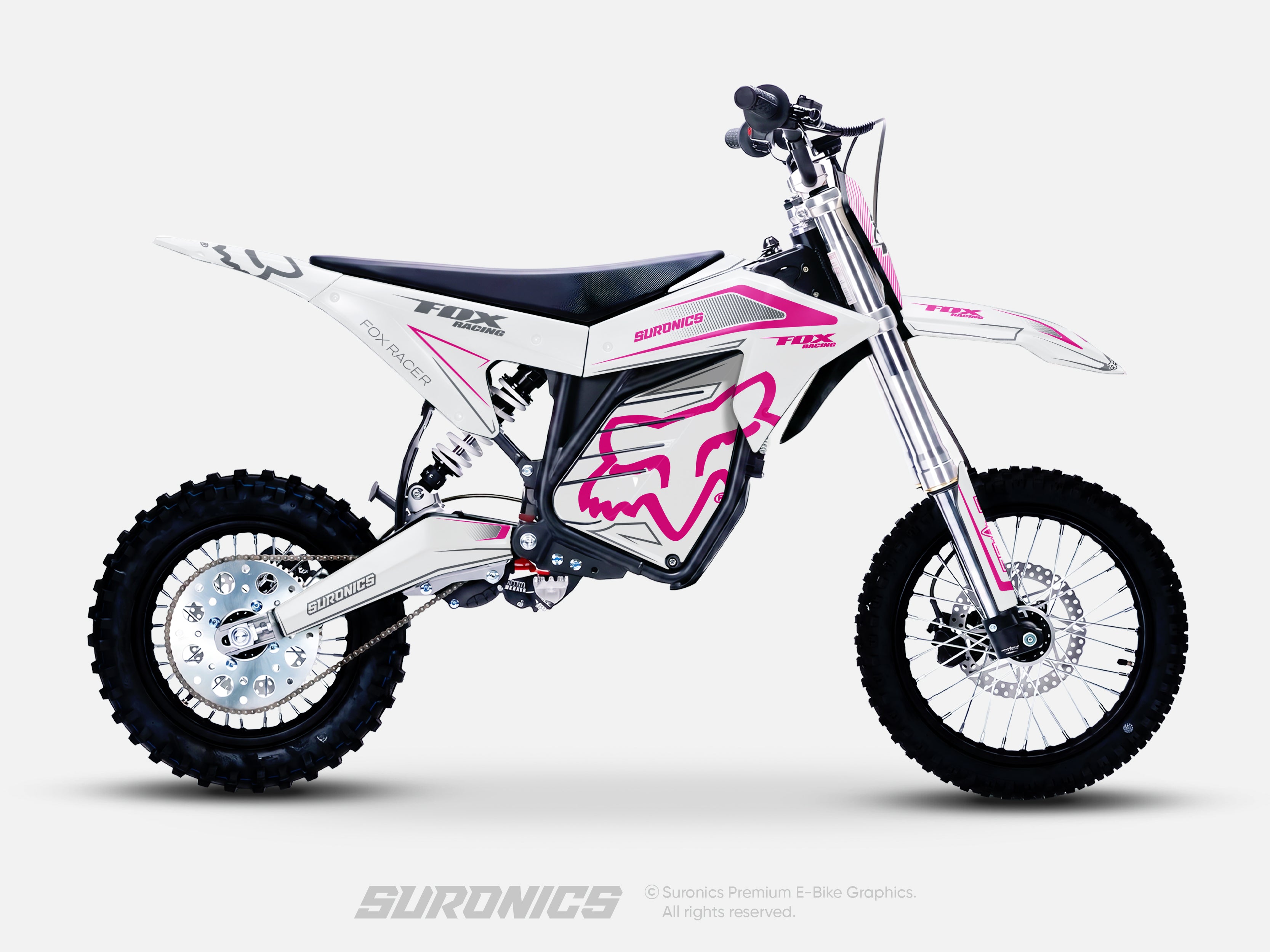 FOX RACER WHITE MAGENTA ETM RTR Graphics kit