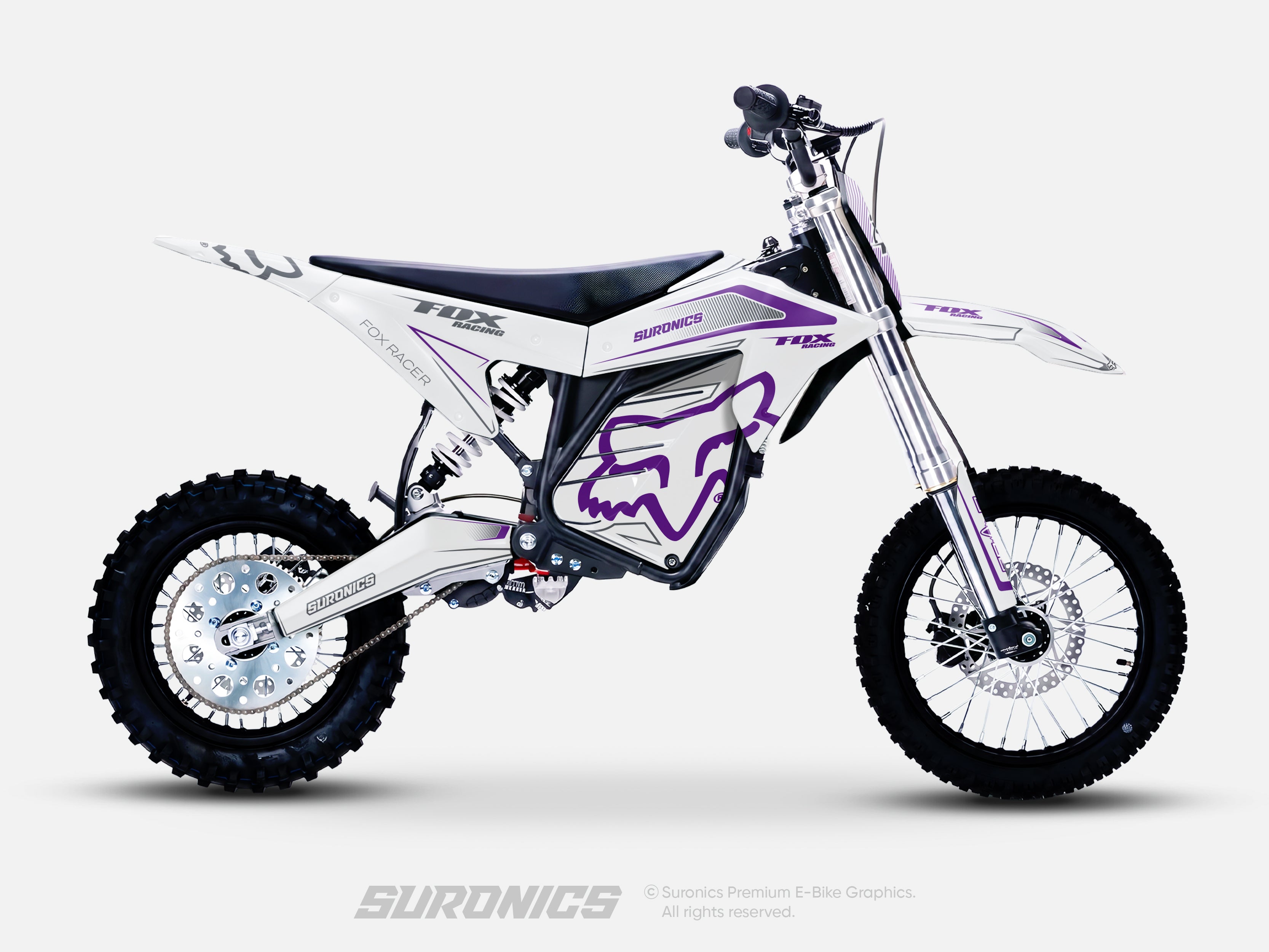 FOX RACER WHITE PURPLE ETM RTR Graphics kit