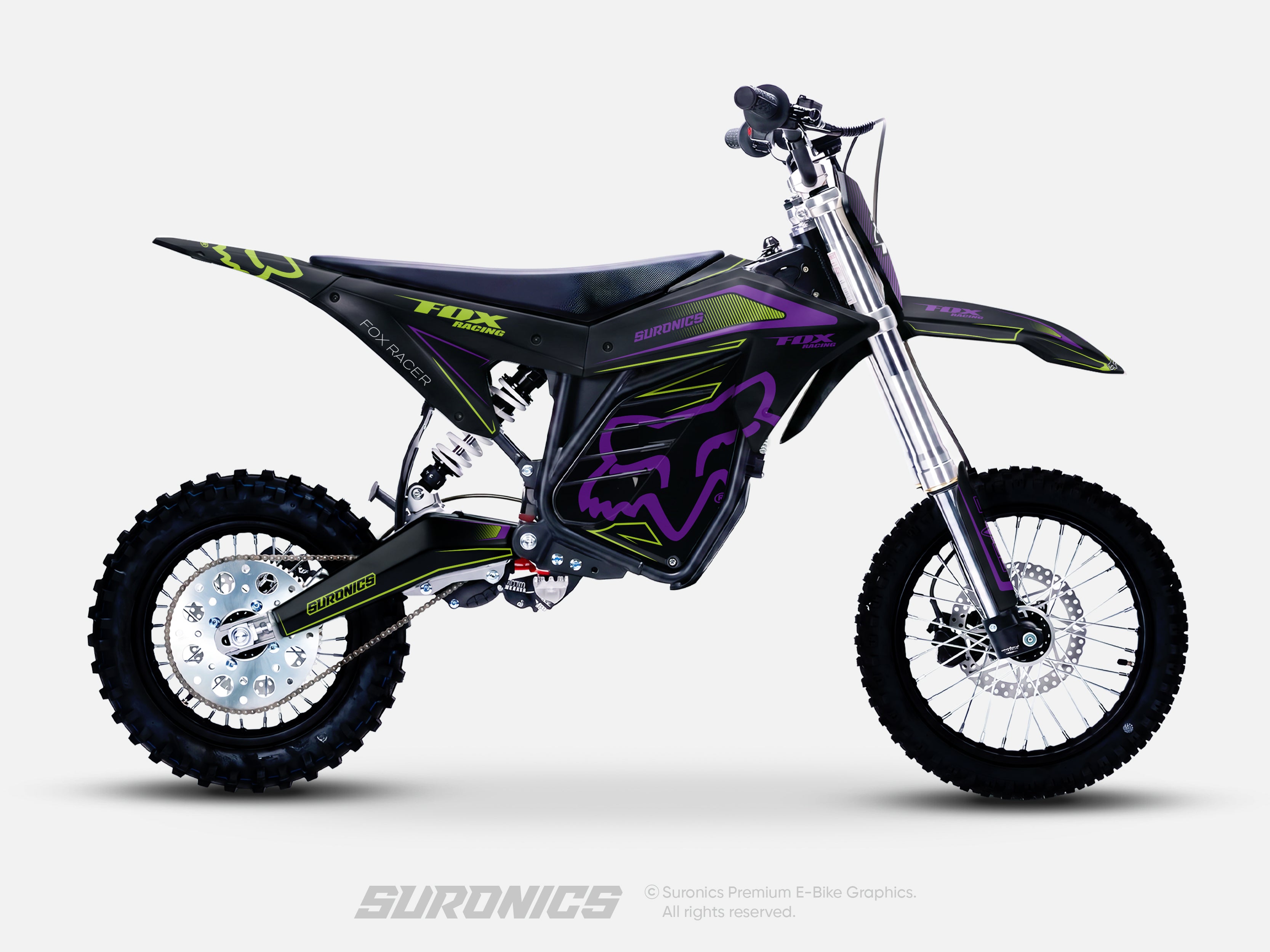 FOX RACER BLACK PURPLE ETM RTR Graphics kit